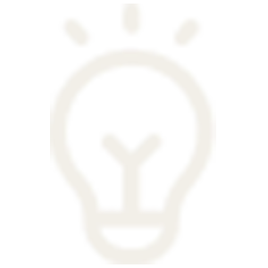 Ícono de bombilla encendida, símbolo de idea o inspiración